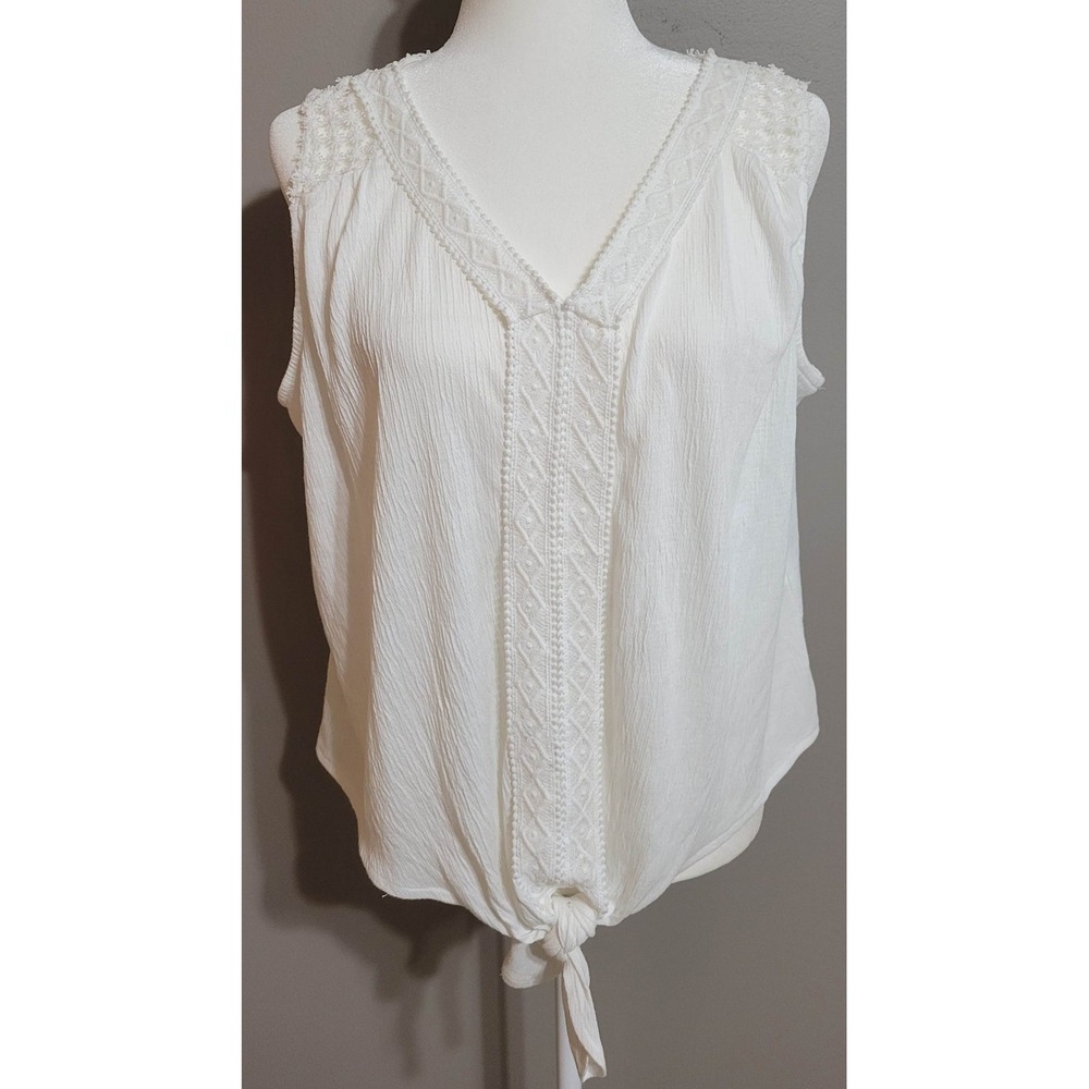 Storybuk White Knot Front Tank